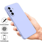 Samsung Galaxy S26+ Flydende silikone cover med håndrem - Lilla