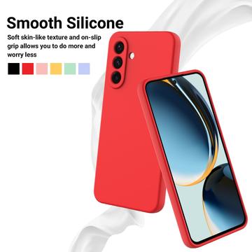 Samsung Galaxy S26+ Flydende silikone cover med håndrem - rød