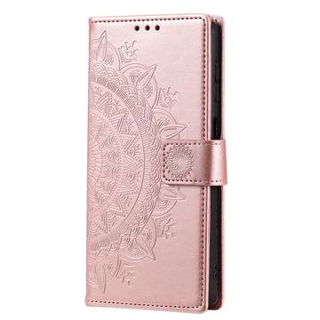 Samsung Galaxy S26+ Mandala Series Etui med Pung - Pink