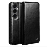 Samsung Galaxy S26+ Qialino Classic Læderpung - Sort