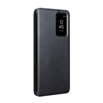 Samsung Galaxy S26+ Qialino Smart View Flip Lædercover - Sort