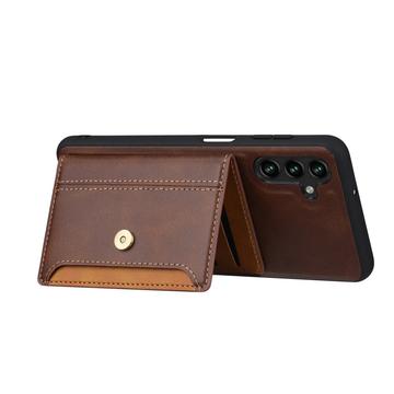 Samsung Galaxy S26+ Retro Style Cover med Pung - Brun