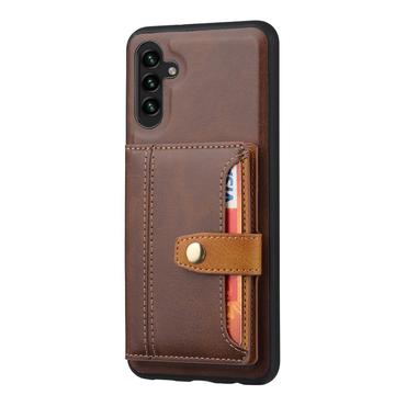 Samsung Galaxy S26+ Retro Style Cover med Pung - Brun