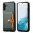 Samsung Galaxy S26+ Retro Style Cover med Pung - Grøn