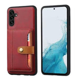 Samsung Galaxy S26+ Retro Style Cover med Pung - Rød