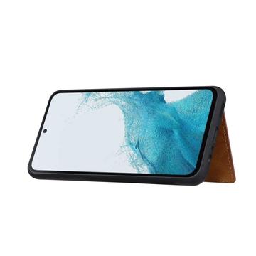 Samsung Galaxy S26+ Retro Style Cover med Pung - Rød