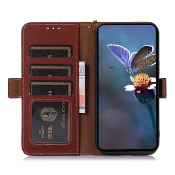 Samsung Galaxy S26+ Pung læder cover med RFID - Kaffe