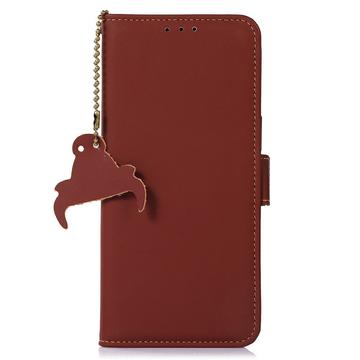 Samsung Galaxy S26+ Pung læder cover med RFID - Kaffe