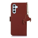 Samsung Galaxy S26+ Pung læder cover med RFID - Kaffe
