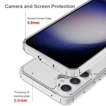 Samsung Galaxy S26+ Ridsefast Hybrid Cover - Gennemsigtig
