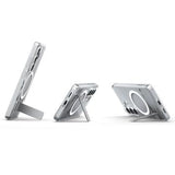 Samsung Galaxy S26+ Spigen Ultra Hybrid S Mag MagSafe cover med støttefod - hvid / klar