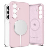 Samsung Galaxy S26+ Tech-Protect flydende silikone cover - MagSafe-kompatibel - Lyserød Perle
