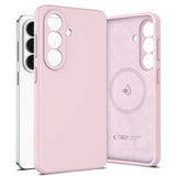Samsung Galaxy S26+ Tech-Protect flydende silikone cover - MagSafe-kompatibel - Lyserød Perle