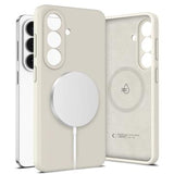 Samsung Galaxy S26+ Tech-Protect flydende silikone cover - MagSafe-kompatibel - Kosmisk Latte