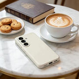 Samsung Galaxy S26+ Tech-Protect flydende silikone cover - MagSafe-kompatibel - Kosmisk Latte