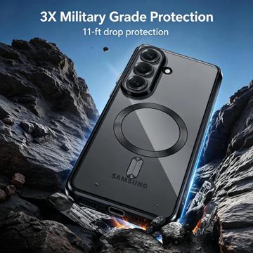 Samsung Galaxy S26+ Tech-Protect MagFlex Cover - MagSafe-kompatibelt - klar / sort