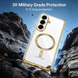 Samsung Galaxy S26+ Tech-Protect MagFlex Cover - MagSafe-kompatibelt - Klar / Guld