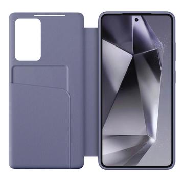Samsung Galaxy S26+ Tech-Protect Smart Clear View Flip etui med kortplads - Lilla