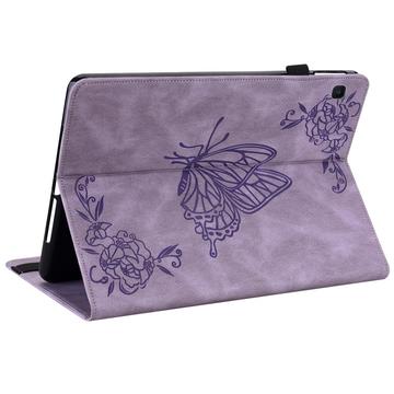 Samsung Galaxy Tab S6 Lite 2020/2022/2024 Butterfly Series Folio Cover - Lilla