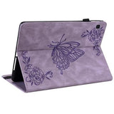 Samsung Galaxy Tab S6 Lite 2020/2022/2024 Butterfly Series Folio Cover - Lilla
