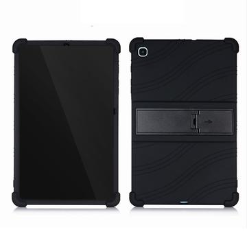 Samsung Galaxy Tab S6 Lite 2020/2022/2024 silikoneetui med kickstand - sort