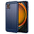 Samsung Galaxy XCover7 Pro Børstet TPU Cover - Karbonfiber - blå