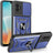 Samsung Galaxy XCover7 Pro Roterende Ring Hybrid Cover med Kameraskjold - Blå