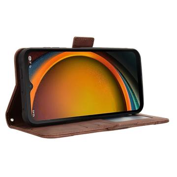 Samsung Galaxy XCover7 Pro Kortholder Pung Etui - Brun
