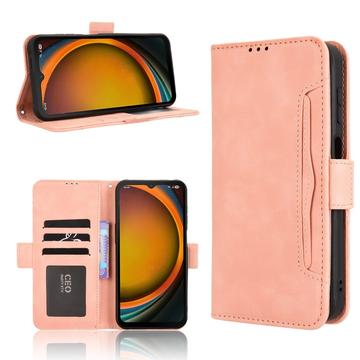 Samsung Galaxy XCover7 Pro Kortholder Pung Etui - Pink
