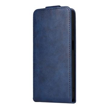 Samsung Galaxy XCover7 Pro lodret flip-etui med stativ - mørkeblå