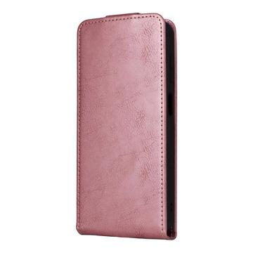 Samsung Galaxy XCover7 Pro lodret flip-etui med stativ - Rødguld