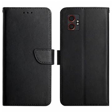 Samsung Galaxy XCover7 Pro Læderpung med Stativ - Sort