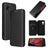 Samsung Galaxy Xcover 5 Flip Cover - Karbonfiber - Sort