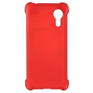 Samsung Galaxy Xcover 5 Gummibelagt Plastik Cover - Rød