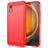 Samsung Galaxy Xcover7 Børstet TPU Cover - Karbonfiber - Rød