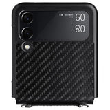 Samsung Galaxy Z Flip3 5G Cover med Rem - Karbonfiber - Sort