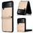 Samsung Galaxy Z Flip3 5G Cover med Rem - Karbonfiber - Guld