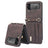 Hybrid Cover Samsung Galaxy Z Flip4 med Kortholder - Brun
