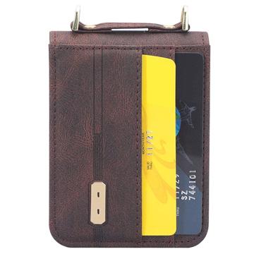 Hybrid Cover Samsung Galaxy Z Flip4 med Kortholder - Brun