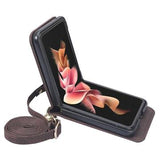 Hybrid Cover Samsung Galaxy Z Flip4 med Kortholder - Brun