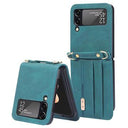 Hybrid Cover Samsung Galaxy Z Flip4 med Kortholder - Grøn