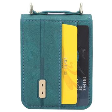 Hybrid Cover Samsung Galaxy Z Flip4 med Kortholder - Grøn