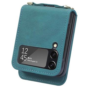 Hybrid Cover Samsung Galaxy Z Flip4 med Kortholder - Grøn