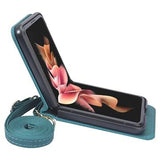 Hybrid Cover Samsung Galaxy Z Flip4 med Kortholder - Grøn