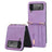 Hybrid Cover Samsung Galaxy Z Flip4 med Kortholder - Lilla