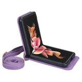 Hybrid Cover Samsung Galaxy Z Flip4 med Kortholder - Lilla