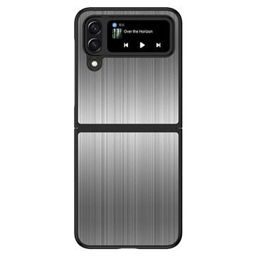 Samsung Galaxy Z Flip4 Hybrid Cover i Rustfrit Stål - Sort