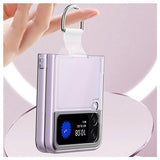 Samsung Galaxy Z Flip4 Cover med Metal Ring - Klar