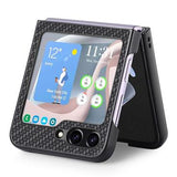 Samsung Galaxy Z Flip5 Hybrid Cover - Karbonfiber - Sort