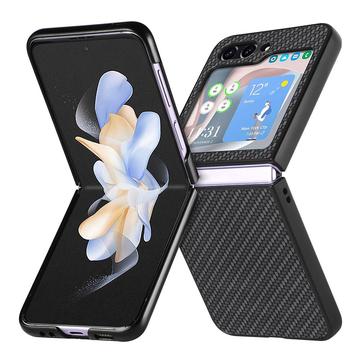 Samsung Galaxy Z Flip5 Hybrid Cover - Karbonfiber - Sort